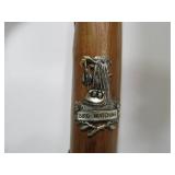 Vintage Walking Stick/Cane w/Many Travel Tags