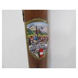 Vintage Walking Stick/Cane w/Many Travel Tags