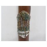 Vintage Walking Stick/Cane w/Many Travel Tags