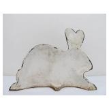 Vintage Painted Cast Iron Rabbit Door Stop