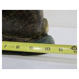Vintage Painted Cast Iron Rabbit Door Stop