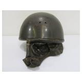 Old Vintage WW2 Era Steel Tanker Helmet
