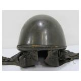 Old Vintage WW2 Era Steel Tanker Helmet