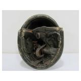 Old Vintage WW2 Era Steel Tanker Helmet