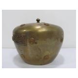 Old Vintage Oriental Brass & Copper Lidded Pot
