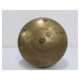 Old Vintage Oriental Brass & Copper Lidded Pot