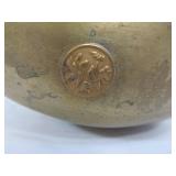 Old Vintage Oriental Brass & Copper Lidded Pot
