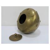 Old Vintage Oriental Brass & Copper Lidded Pot