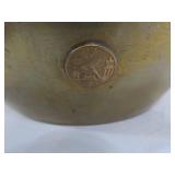 Old Vintage Oriental Brass & Copper Lidded Pot