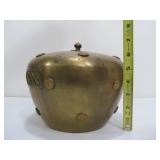 Old Vintage Oriental Brass & Copper Lidded Pot