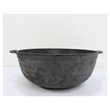 Large Vintage Cast Iron Footed Pot