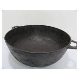 Large Vintage Cast Iron Footed Pot