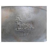 Large Vintage Cast Iron Footed Pot
