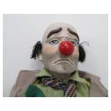 2 Large Vintage Bisque Clown Dolls