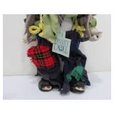 2 Large Vintage Bisque Clown Dolls