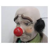 2 Large Vintage Bisque Clown Dolls