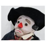 2 Large Vintage Bisque Clown Dolls
