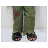 2 Large Vintage Bisque Clown Dolls