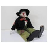 2 Large Vintage Bisque Clown Dolls