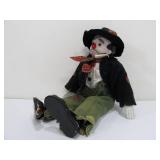 2 Large Vintage Bisque Clown Dolls