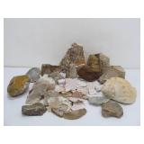 Lot of Assorted Rock Chunks Minerals etc