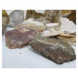 Lot of Assorted Rock Chunks Minerals etc