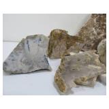 Lot of Assorted Rock Chunks Minerals etc