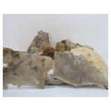 Lot of Assorted Rock Chunks Minerals etc