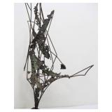 Vintage Mid Century Brutalist Metal Sculpture