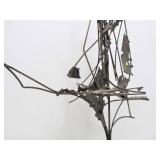 Vintage Mid Century Brutalist Metal Sculpture