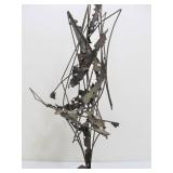 Vintage Mid Century Brutalist Metal Sculpture