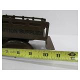 Vintage Pressed Steel Wyandotte "Ammunition Supplies" Flatbed Army Truck