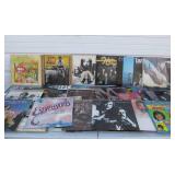 Lot of Approx 50 Vintage Vinyl Records - Several Rock Albums & Other Genres