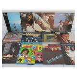 Lot of Approx 50 Vintage Vinyl Records - Several Rock Albums & Other Genres