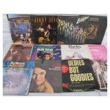 Lot of Approx 50 Vintage Vinyl Records - Several Rock Albums & Other Genres