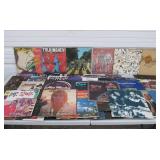 Lot of Approx 50 Vintage Vinyl Records - Several Rock Albums & Other Genres