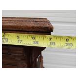 Antique 2 Tiered Quartersawn Oak Side Table