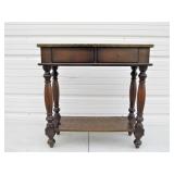 Signed BASSETT Contemporary Copper Lined Hall Table w/Drawers