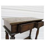 Signed BASSETT Contemporary Copper Lined Hall Table w/Drawers