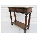 Signed BASSETT Contemporary Copper Lined Hall Table w/Drawers