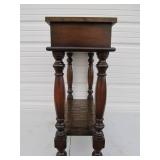 Signed BASSETT Contemporary Copper Lined Hall Table w/Drawers