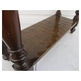 Signed BASSETT Contemporary Copper Lined Hall Table w/Drawers