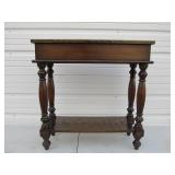 Signed BASSETT Contemporary Copper Lined Hall Table w/Drawers