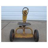 Nice Vintage Murray Yellow Pedal Tractor