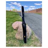 Vintage WW2 Era FLOTTORP Armor Coated Wooden Airplane Propeller