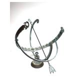 Large Vintage Solid Brass Armillary Outdoor/Garden Sundial