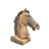 Large Heavy Vintage Highly Detailed Horsehead Statue