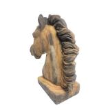 Large Heavy Vintage Highly Detailed Horsehead Statue