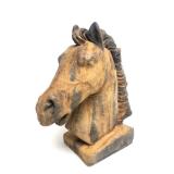 Large Heavy Vintage Highly Detailed Horsehead Statue