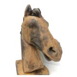Large Heavy Vintage Highly Detailed Horsehead Statue